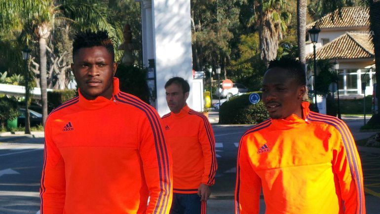 Новичок ЦСКА Аарон ОЛАНАРЕ (слева) и Ахмед МУСА. Фото Роман ЛЯХОВЕНКО, ПФК ЦСКА Новичок ЦСКА Аарон ОЛАНАРЕ (слева) и Ахмед МУСА. Фото Роман ЛЯХОВЕНКО, ПФК ЦСКА