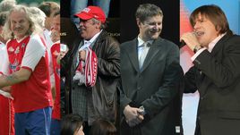 Владимир ПРЕСНЯКОВ-старший, Михаил ЕФРЕМОВ, Евгений КАФЕЛЬНИКОВ, Николай ТРУБАЧ.