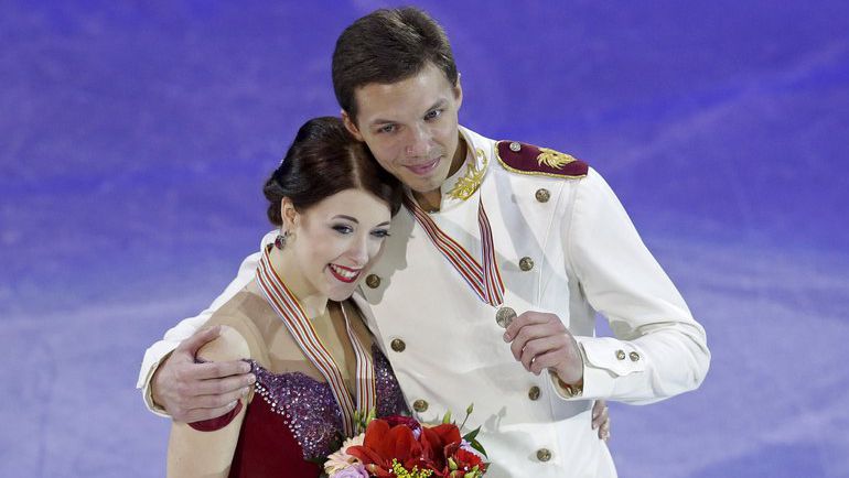 30 января. Братислава. Бронзовые призеры чемпионата Европы Екатерина БОБРОВА и Дмитрий СОЛОВЬЕВ. Фото REUTERS 30 января. Братислава. Бронзовые призеры чемпионата Европы Екатерина БОБРОВА и Дмитрий СОЛОВЬЕВ. Фото REUTERS