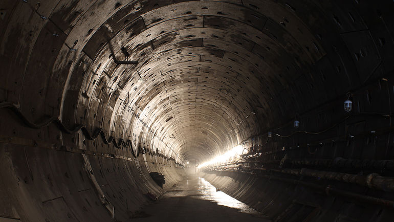 Правый перегонный тоннель. Фото А. Суриков, rosmetrostroy.ru Правый перегонный тоннель. Фото А. Суриков, rosmetrostroy.ru