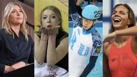 Жертвы мельдония - Мария ШАРАПОВА, Екатерина БОБРОВА, Семен ЕЛИСТРАТОВ и Юлия ЕФИМОВА.