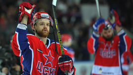 Вторник. ЦСКА - СКА - 3:0. Нападающий красно-синих Стефан ДА КОСТА.