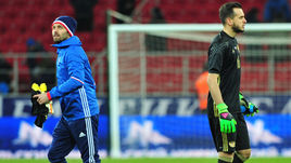 Суббота. Москва. Тушино. Россия - Литва - 3:0. ГИЛЬЕРМЕ (справа) и Юрий ЛОДЫГИН.