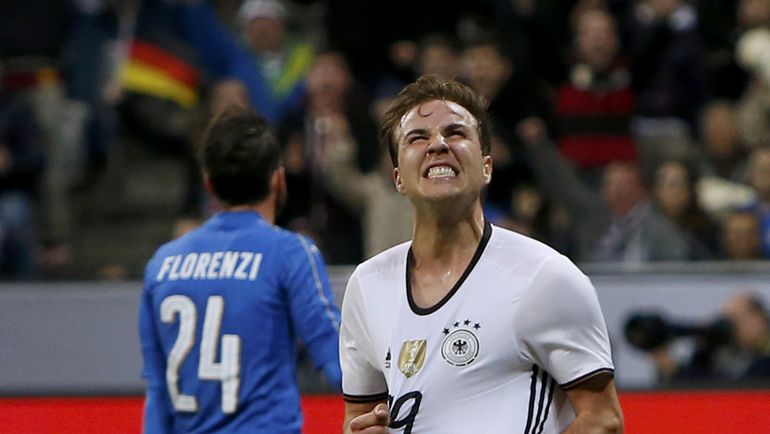 Вторник. Мюнхен. Германия - Италия - 4:1. Марио ГЕТЦЕ. Фото REUTERS Вторник. Мюнхен. Германия - Италия - 4:1. Марио ГЕТЦЕ. Фото REUTERS