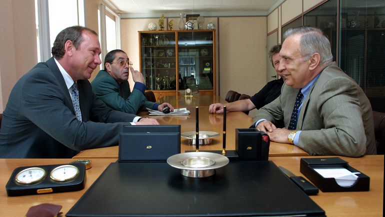 2001 год. Александр ЛЬВОВ, Олег РОМАНЦЕВ и Владимир КУЧМИЙ. Фото Александр ВИЛЬФ 2001 год. Александр ЛЬВОВ, Олег РОМАНЦЕВ и Владимир КУЧМИЙ. Фото Александр ВИЛЬФ