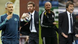 Жозе МОУРИНЬЮ, Андре ВИЛЛАШ-БОАШ, Луиз Фелипе СКОЛАРИ, Антонио КОНТЕ.