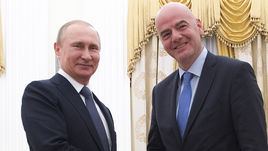 Инфантино уже шутит с Путиным