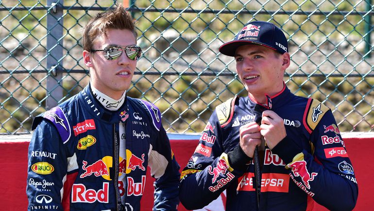 Даниил КВЯТ и Макс ФЕРСТАППЕН. Фото AFP Даниил КВЯТ и Макс ФЕРСТАППЕН. Фото AFP