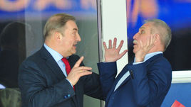 28 апреля. Москва. Россия - Финляндия - 1:3. Президент ФХР Владислав ТРЕТЬЯК.