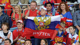 Как Россия болела в матче с Чехией