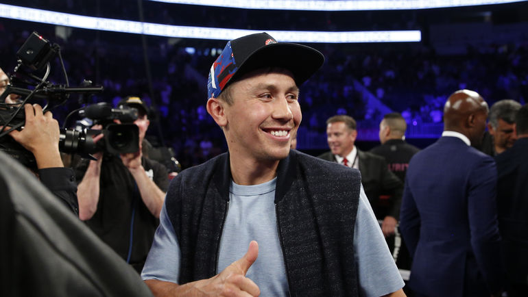 Геннадий ГОЛОВКИН на матче Сауля Альвареса и Амира Хана. Фото REUTERS Геннадий ГОЛОВКИН на матче Сауля Альвареса и Амира Хана. Фото REUTERS