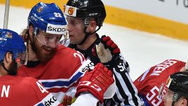 Сегодня. Москва. Чехия - Норвегия - 7:0. Команда Владимира Вуйтека радуется победе.