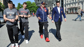 Дмитрий ОРЛОВ, Евгений КУЗНЕЦОВ, Александр ОВЕЧКИН и Роман РОТЕНБЕРГ.