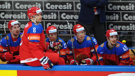 Сегодня. Москва. Россия - Швейцария - 5:1. Александр ОВЕЧКИН (8) дебютировал на домашнем чемпионате мира.