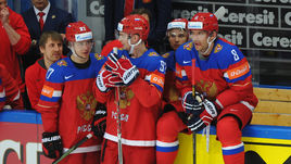 Суббота. Москва. Россия - Швейцария - 5:1. Артемий ПАНАРИН, Евгений КУЗНЕЦОВ и Александр ОВЕЧКИН.