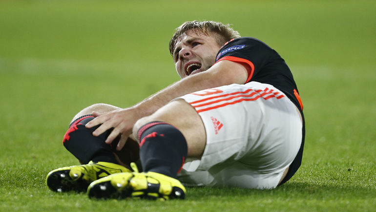 Серьезная травма, полученная в сентябре, не позволит Люку ШОУ выступить на чемпионате Европы. Фото REUTERS Серьезная травма, полученная в сентябре, не позволит Люку ШОУ выступить на чемпионате Европы. Фото REUTERS