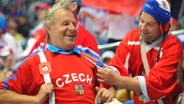 Болельщики сборной Чехии.