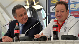 Сегодня. Шереметьево. Виталий МУТКО и Леонид СЛУЦКИЙ.