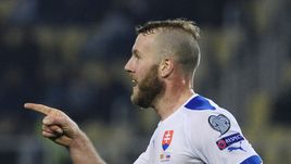 Форвард сборной Словакии Адам НЕМЕЦ.