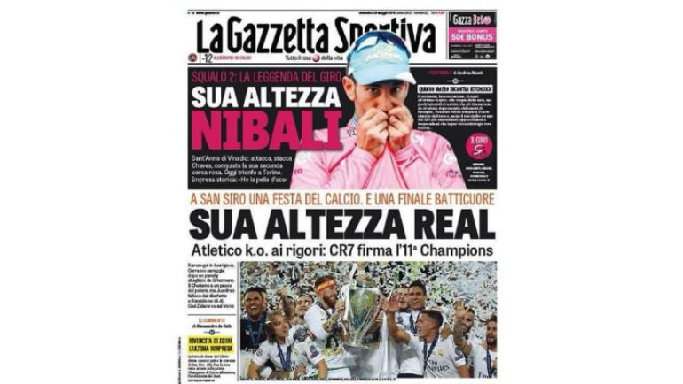 La Gazetta Sportiva. La Gazetta Sportiva.