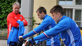 Май. Бад-Рагац. Сергей БАЛАХНИН, Георгий ЩЕННИКОВ и Александр ГОЛОВИН.