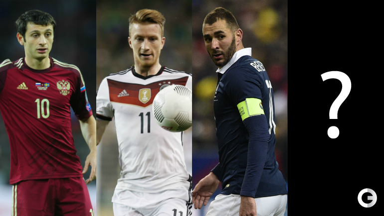 Они не едут на Euro.  Дзагоев, Ройс, Бензема...