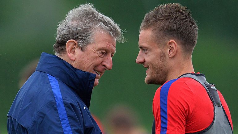 Рой ХОДЖСОН (слева) и Джейми ВАРДИ. Фото AFP Рой ХОДЖСОН (слева) и Джейми ВАРДИ. Фото AFP