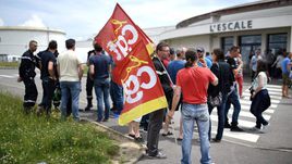 Париж. Забастовка рабочих во Франции.