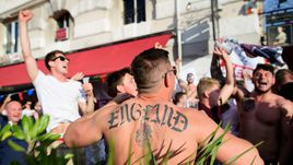 Болельщики сборной Англии в Марселе.