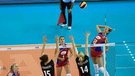 Сегодня. Калининград. Россия - Бельгия - 3:0. В атаке Ксения ИЛЬЧЕНКО.