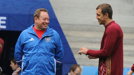 Леонид СЛУЦКИЙ и Артем ДЗЮБА.