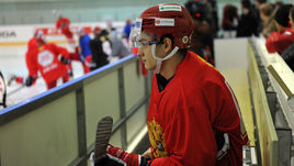 Николай ПРОХОРКИН на тренировке сборной России.