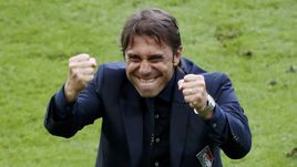 Понедельник. Сен-Дени. Италия - Испания - 2:0. Антонио КОНТЕ.