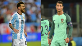 Лионель МЕССИ и КРИШТИАНУ РОНАЛДУ.