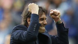 Понедельник. Сен-Дени. Италия - Испания - 2:0. Эмоции главного тренера итальянской сборной Антонио КОНТЕ.