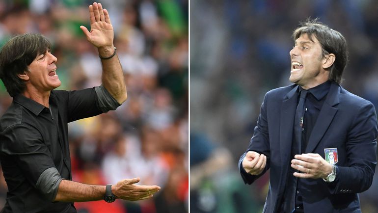 Йоахим ЛЕВ vs. Антонио КОНТЕ. Фото AFP Йоахим ЛЕВ vs. Антонио КОНТЕ. Фото AFP