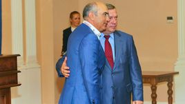 Курбан БЕРДЫЕВ и губернатор Ростовской области Василий ГОЛУБЕВ.