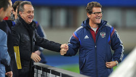 Ноябрь 2014 года. Виталий МУТКО (слева) и Фабио КАПЕЛЛО.