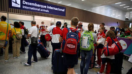 Россияне начинают прибывать в Рио.