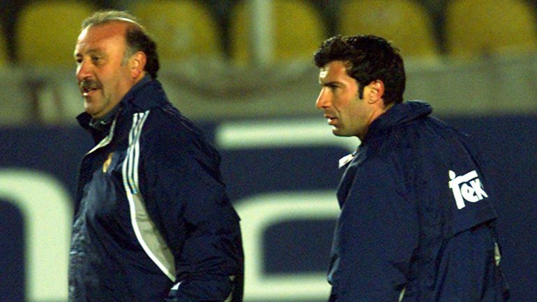 Висенте ДЕЛЬ БОСКЕ и Луиш ФИГУ. Фото REUTERS Висенте ДЕЛЬ БОСКЕ и Луиш ФИГУ. Фото REUTERS