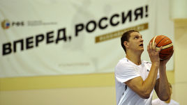 Сегодня. Новогорск. Тренировка сборной России по баскетболу. Тимофей МОЗГОВ.