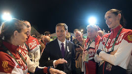 Вчера. Рио-де-Жанейро. Президент ОКР Александр ЖУКОВ на церемонии поднятия флага в Олимпийской деревне.