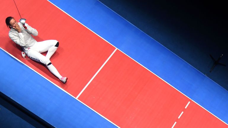 Эмоции Яны ЕГОРЯН. Фото AFP Эмоции Яны ЕГОРЯН. Фото AFP