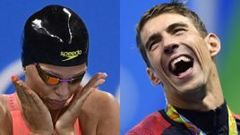 Юлия ЕФИМОВА и Майкл ФЕЛПС.