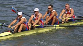 Сегодня. Рио-де-Жанейро. Российская четверка: Артем КОСОВ, Антон ЗАРУЦКИЙ, Владислав РЯБЦЕВ и Никита МОРГАЧЕВ (справа налево).