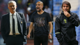 Жозе МОУРИНЬЮ, Пеп ГВАРДЬОЛА и Антонио КОНТЕ.