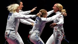 Четверг. Рио-де-Жанейро. Сборная России празднует победу в поединке за третье место.