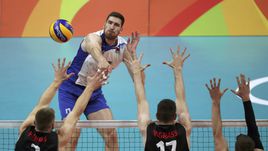 Сегодня. Рио-де-Жанейро. Россия - Канада - 3:0. В атаке Максим МИХАЙЛОВ.