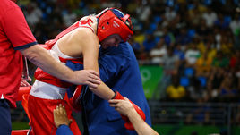 Сегодня. Рио-де-Жанейро. Травмированная Анастасия БЕЛЯКОВА.