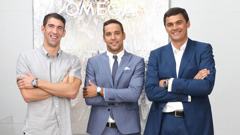 Майкл ФЕЛПС, Александр ПОПОВ и Чед ЛЕ КЛО. Майкл ФЕЛПС, Александр ПОПОВ и Чед ЛЕ КЛО.